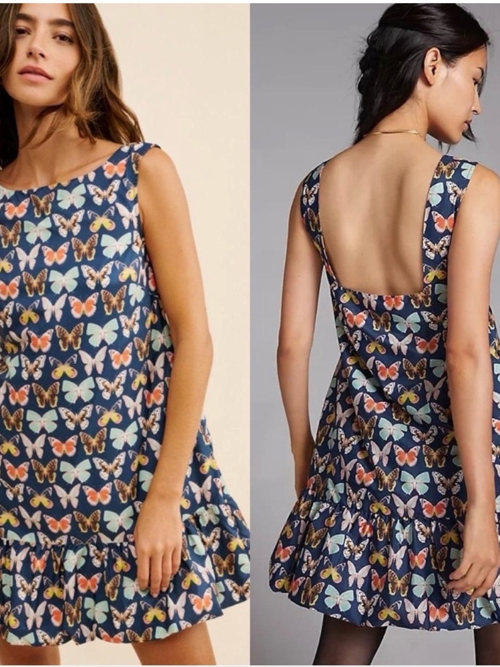 Maeve Navy Butterfly Print Sundress